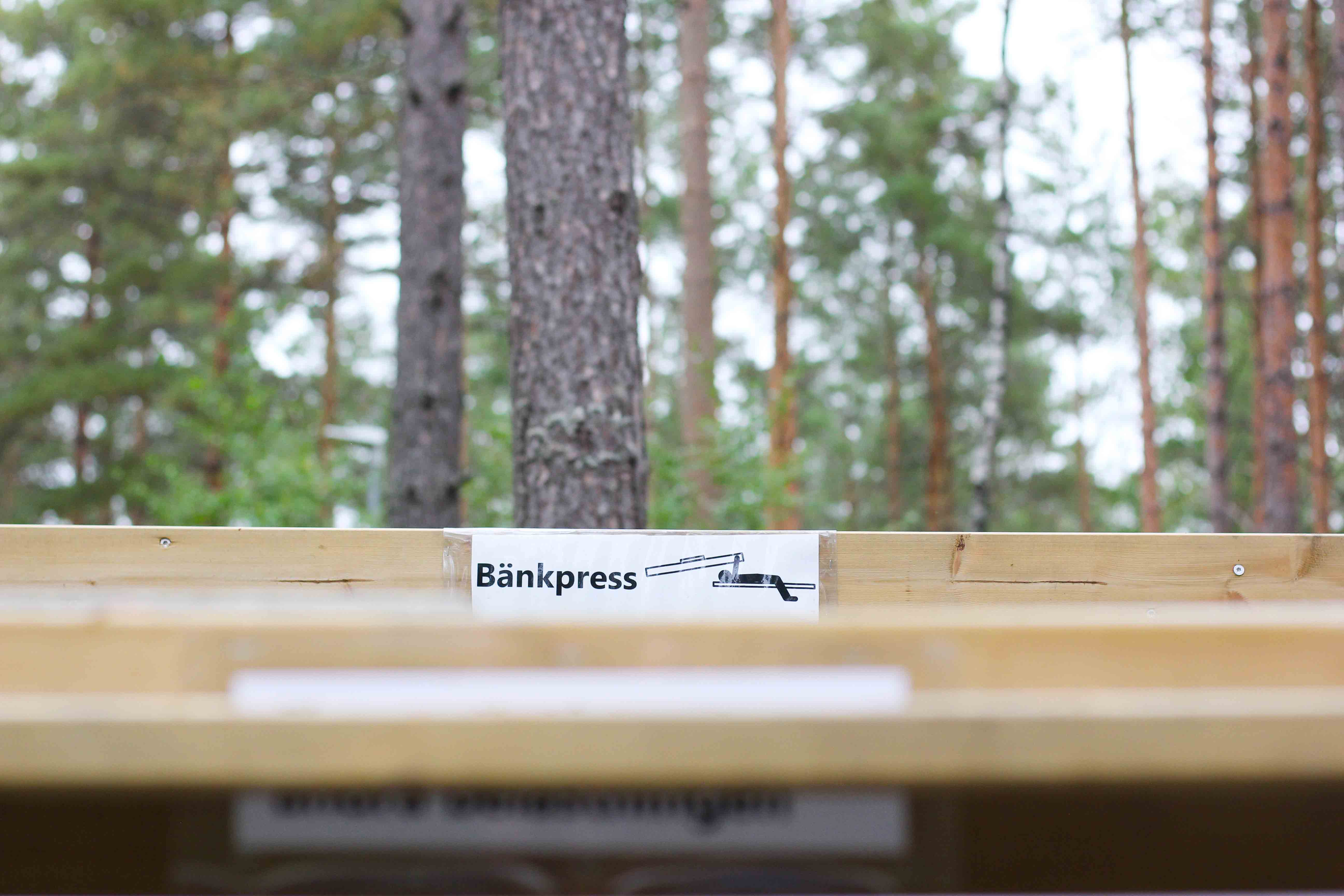 Bild på bänkpress.