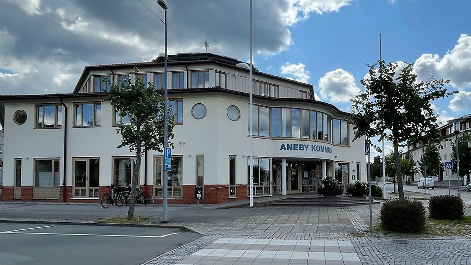 Bild på Aneby kommunhus. Foto 